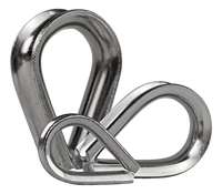 Wire rope Thimble 2mm, stainless steel 316 | A4