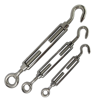 Open-bottle rigging screws, eye/hook, stainless steel 316 | A4