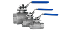 1 1/4'' Ball Valve | 2-Piece | Stainless Steel 316L