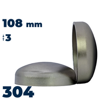 End cup 108x3 stainless 304L