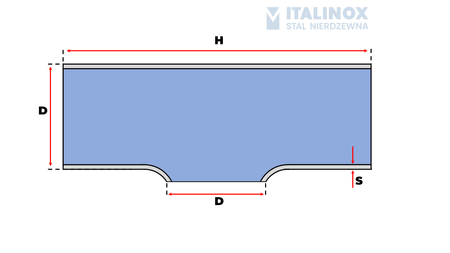 Trójnik 52x1,5 304L, nierdzewny, krótki