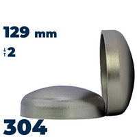 End cup 129x2 stainless 304L