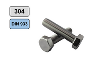 Hexagonal screw M12x55 stainless 304
