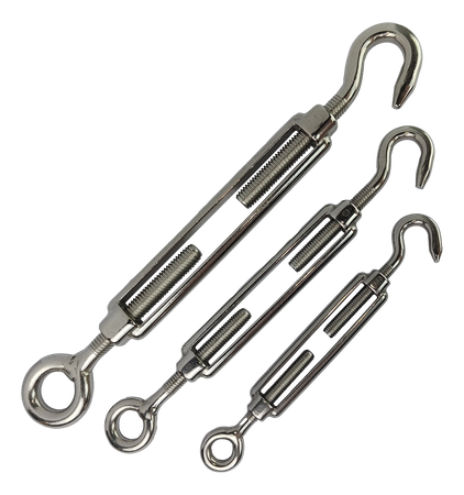 Open-bottle rigging screws, eye/hook, stainless steel 316 | A4