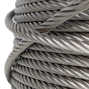 Lina stalowa 6mm, splot 7x19, 316 stal nierdzewna kwasoodporna