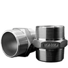 Threaded fitting with hex nut with BSPT thread, forged, size 2'' | DN50 stainless steel 316