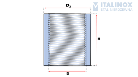 Coupling type G 1'' | DN 25| stainless 316| short