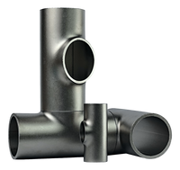 Tee short 76,1x3 stainless 316L