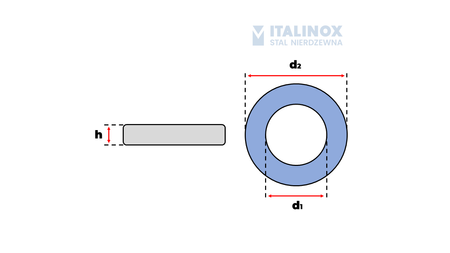 Washer M30 stainless 304