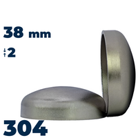 End cup 38x2 stainless 304L