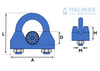 Wire rope clips 4mm, stainless steel 316 | A4
