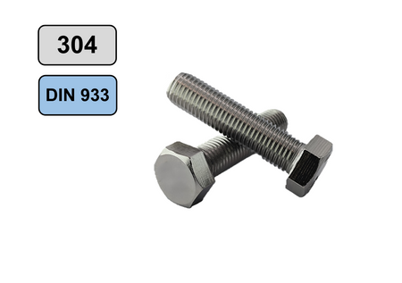 Hexagonal screw M16x70 stainless 304