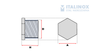 Hexagonal plug 1 1/4'' 316 | stainless A4