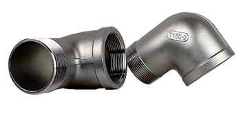 Kolanko 2'' | GW-GZ | gwintowane 90° | nierdzewne 316